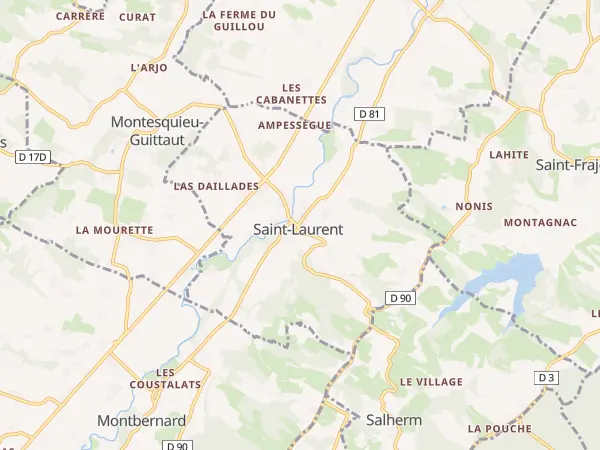 Plan de Saint-Laurent