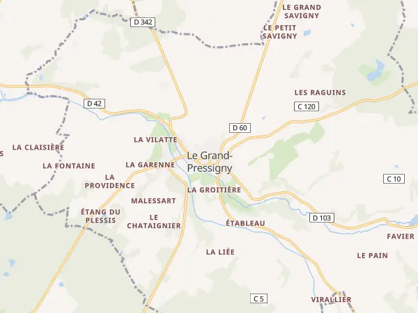 Plan du Grand-Pressigny
