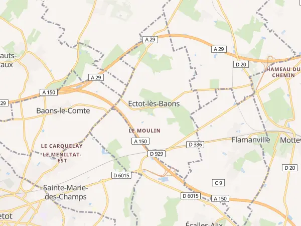 Plan de Ectot-lès-Baons