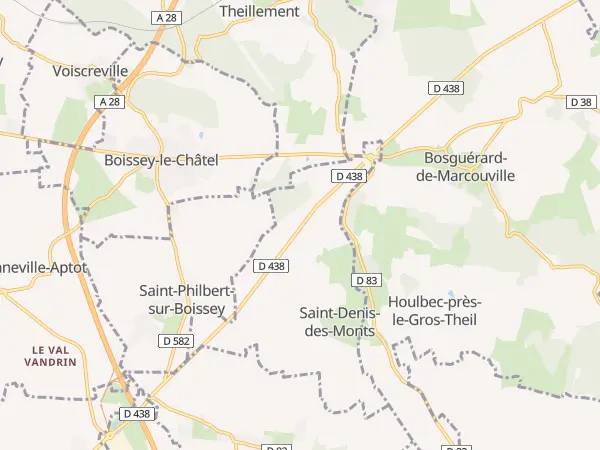 Plan de Saint-Denis-des-Monts