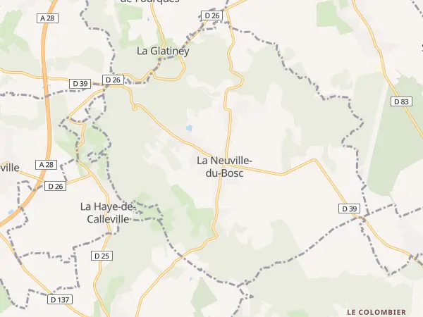 Plan de La Neuville-du-Bosc