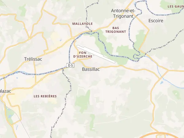 Plan de Bassillac et Auberoche