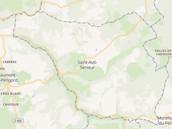 Plan de Saint-Avit-Sénieur