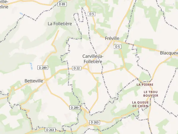 Plan de Carville-la-Folletière