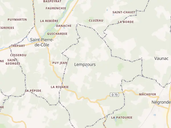 Plan de Lempzours