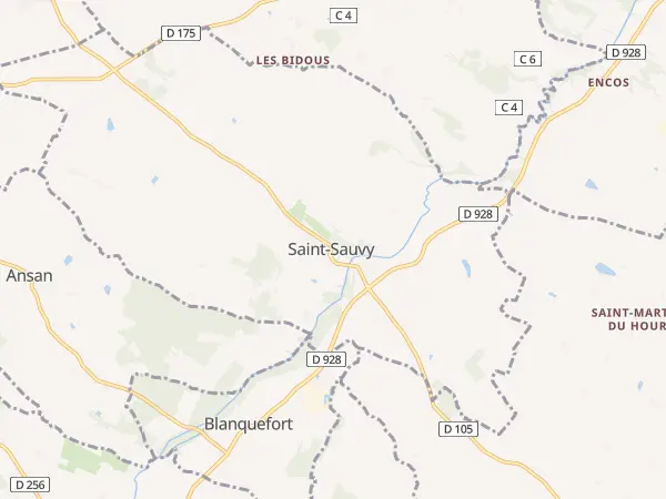 Plan de Saint-Sauvy