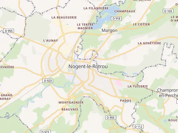 Plan de Nogent-le-Rotrou