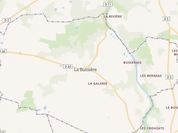 Plan de La Bussière
