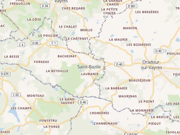 Plan de Saint-Bazile