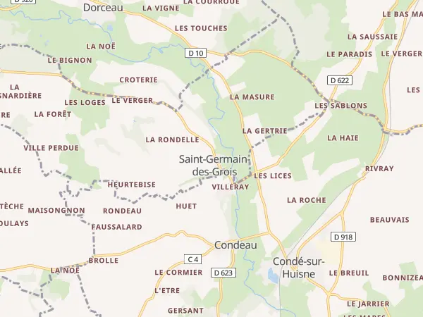 Plan de Saint-Germain-des-Grois