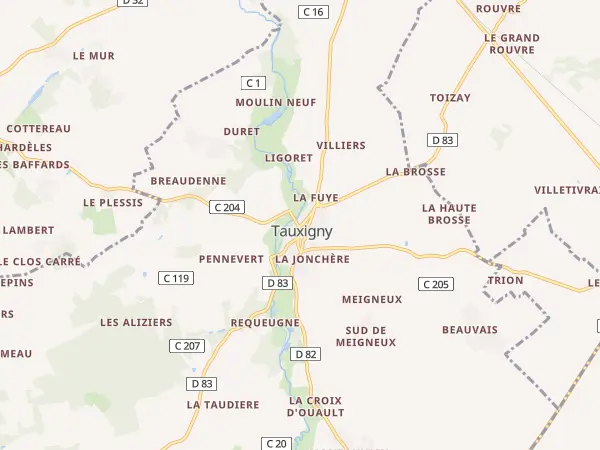 Plan de Tauxigny-Saint-Bauld