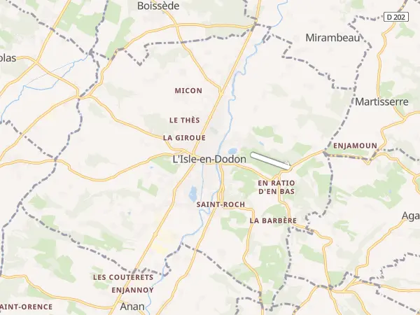 Plan de L’Isle-en-Dodon