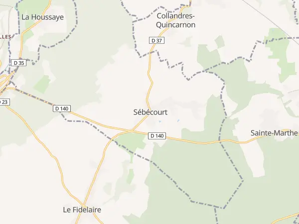 Plan de Sébécourt