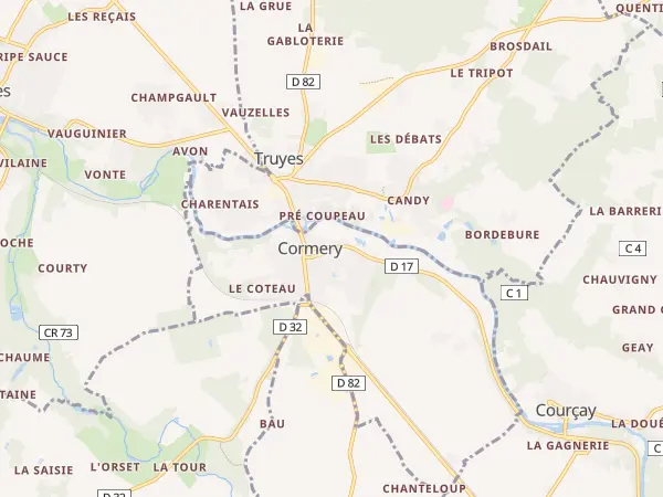 Plan de Cormery