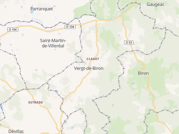 Plan de Vergt-de-Biron
