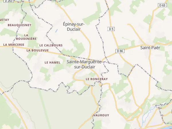 Plan de Sainte-Marguerite-sur-Duclair