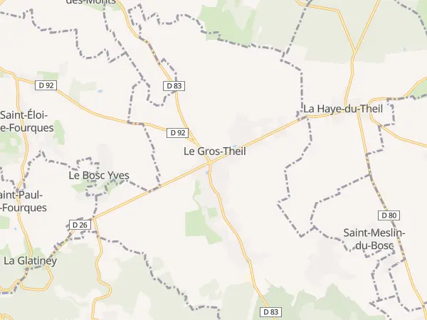 Plan du Bosc du Theil