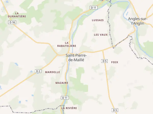 Plan de Saint-Pierre-de-Maillé