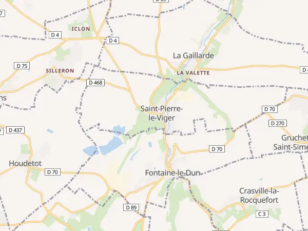 Plan de Saint-Pierre-le-Viger