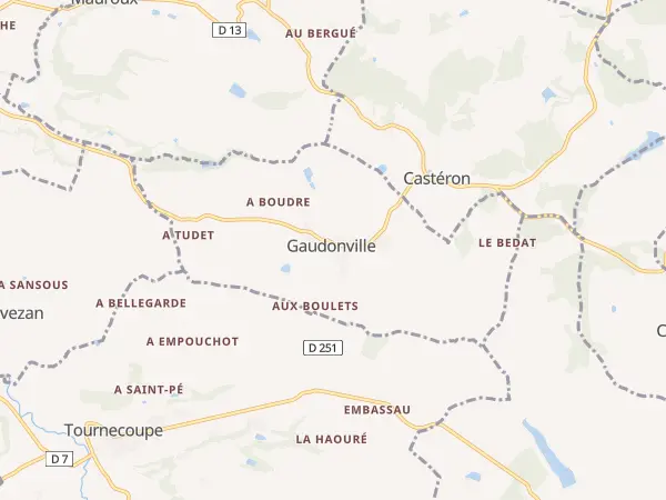 Plan de Gaudonville