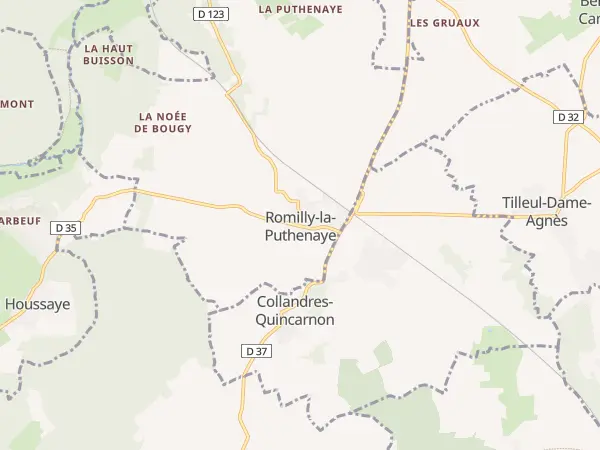 Plan de Romilly-la-Puthenaye