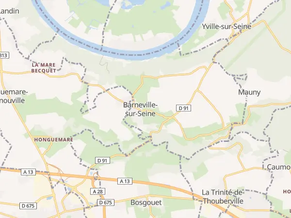 Plan de Barneville-sur-Seine