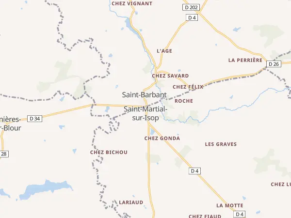 Plan de Saint-Martial-sur-Isop