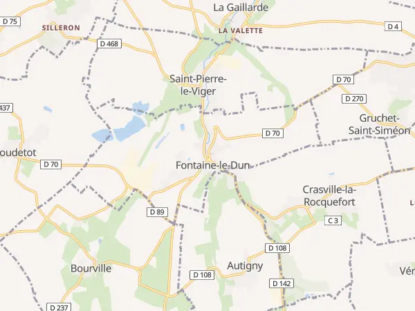 Plan de Fontaine-le-Dun