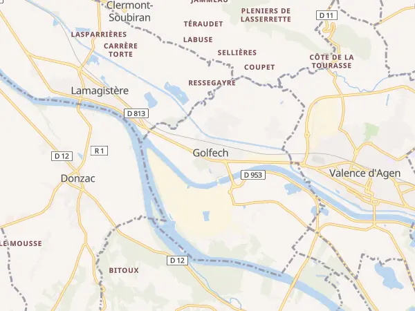 Plan de Golfech