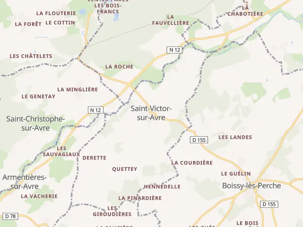 Plan de Saint-Victor-sur-Avre