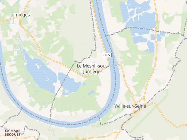 Plan du Mesnil-sous-Jumièges