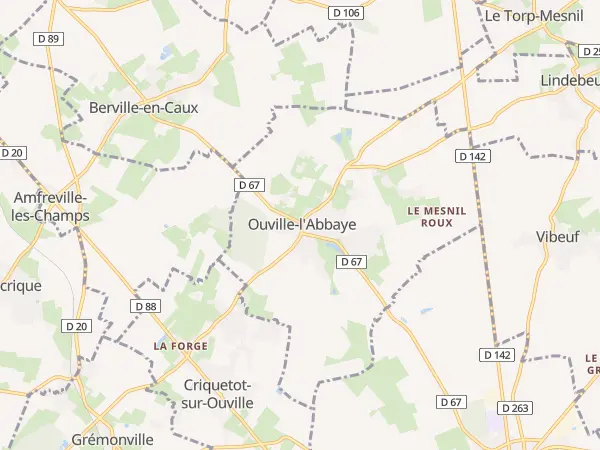 Plan de Ouville-l’Abbaye