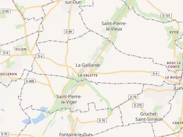 Plan de La Gaillarde