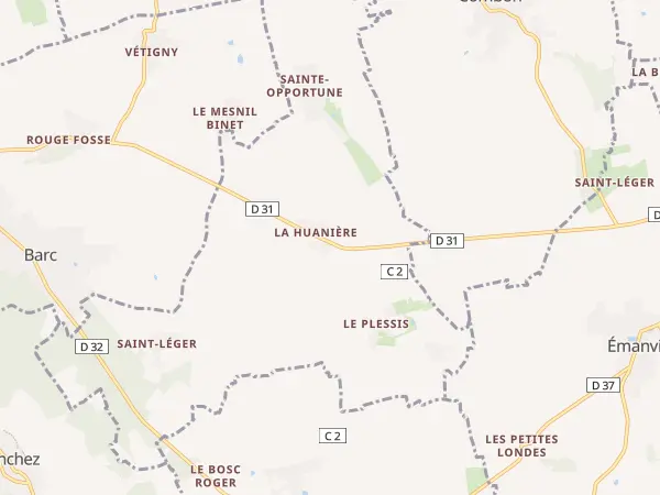 Plan du Plessis-Sainte-Opportune