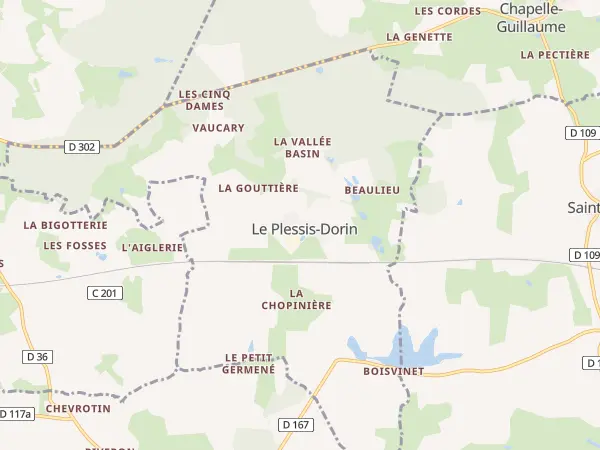 Plan du Plessis-Dorin