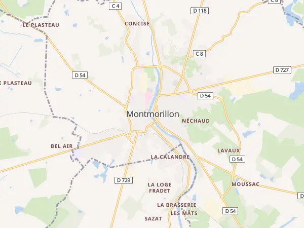 Plan de Montmorillon