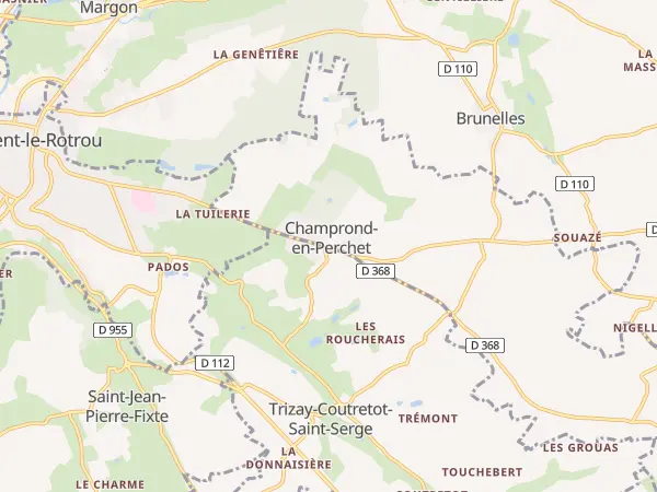 Plan de Champrond-en-Perchet