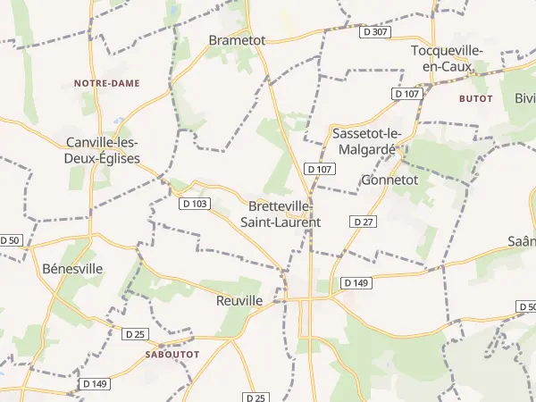Plan de Bretteville-Saint-Laurent
