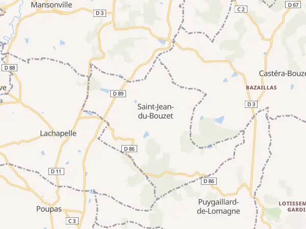 Plan de Saint-Jean-du-Bouzet