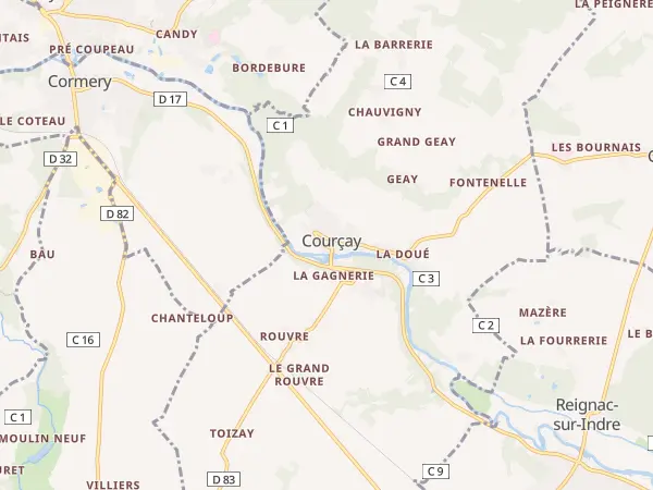 Plan de Courçay