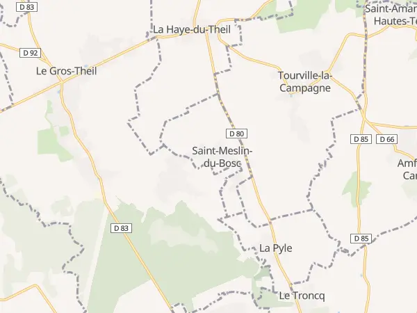 Plan de Saint-Meslin-du-Bosc