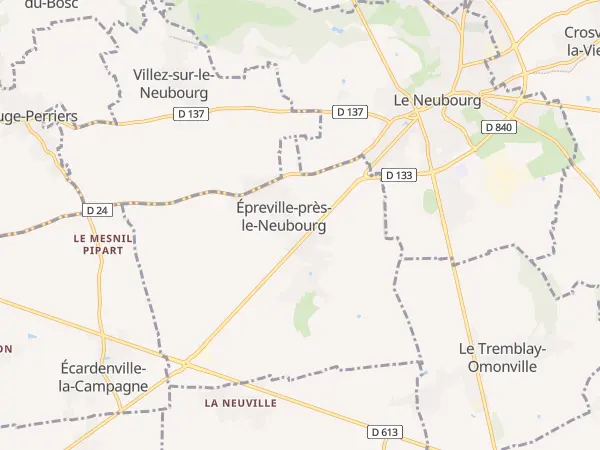 Plan de Épreville-près-le-Neubourg