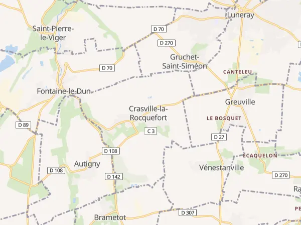 Plan de Crasville-la-Rocquefort
