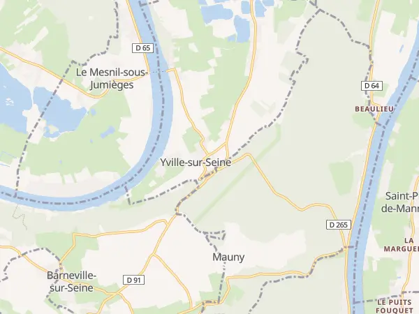 Plan de Yville-sur-Seine