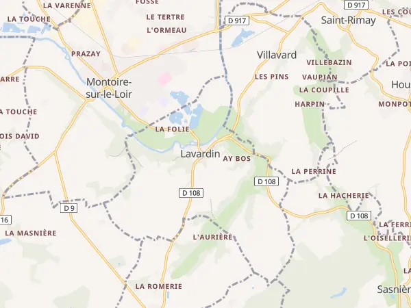 Plan de Lavardin