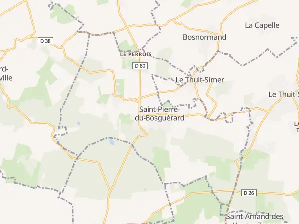 Plan de Saint-Pierre-du-Bosguérard