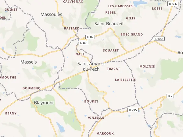 Plan de Saint-Amans-du-Pech