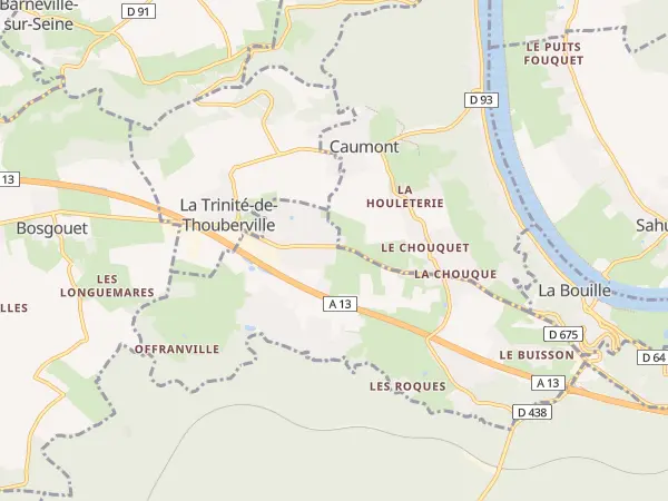 Plan de Saint-Ouen-de-Thouberville