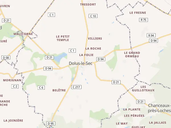 Plan de Dolus-le-Sec