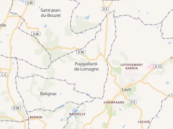 Plan de Puygaillard-de-Lomagne